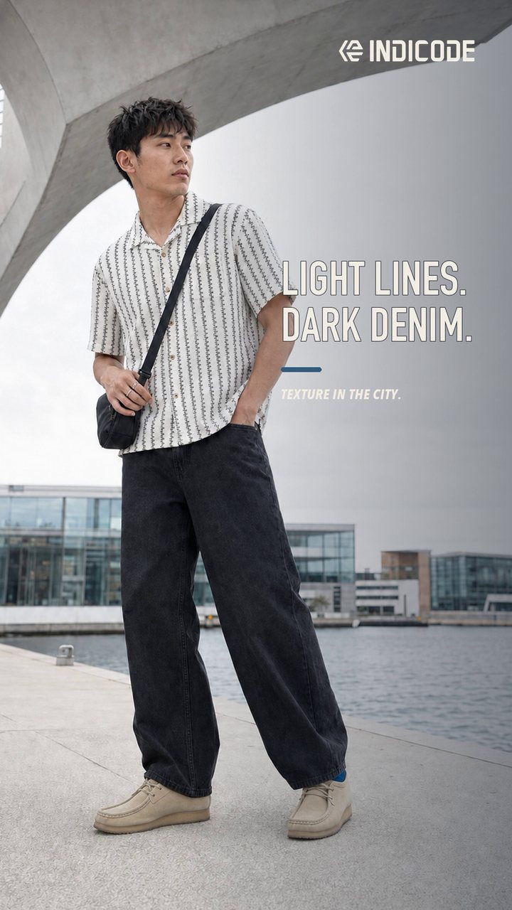 INDICODE Light Lines, Dark Denim